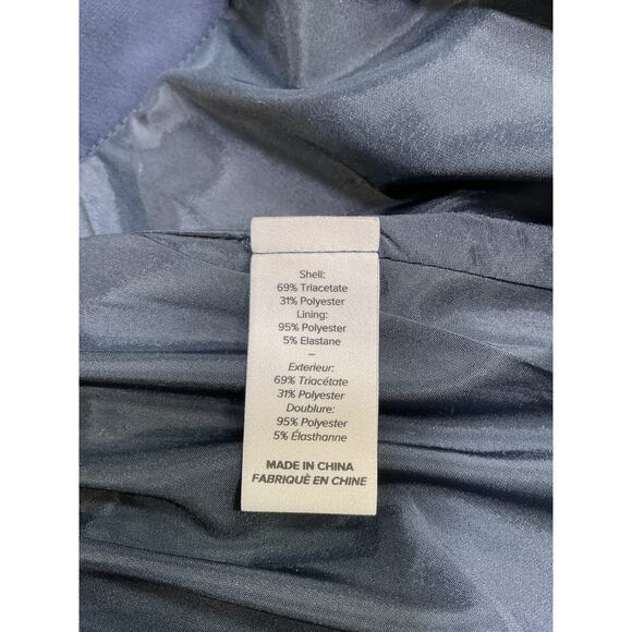 Cinq A Sept 'Miranda' Navy Polyester Skirt Size 8 - Picture 5 of 5